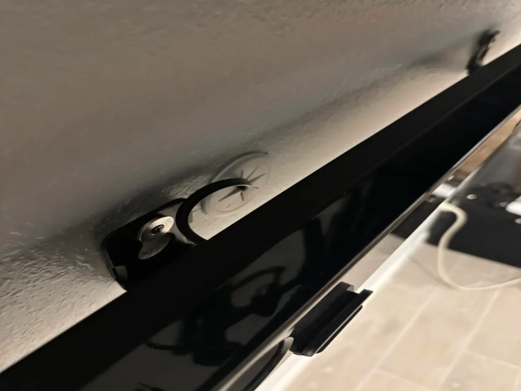 Soundbar cable concealment under TV in Ocala Florida